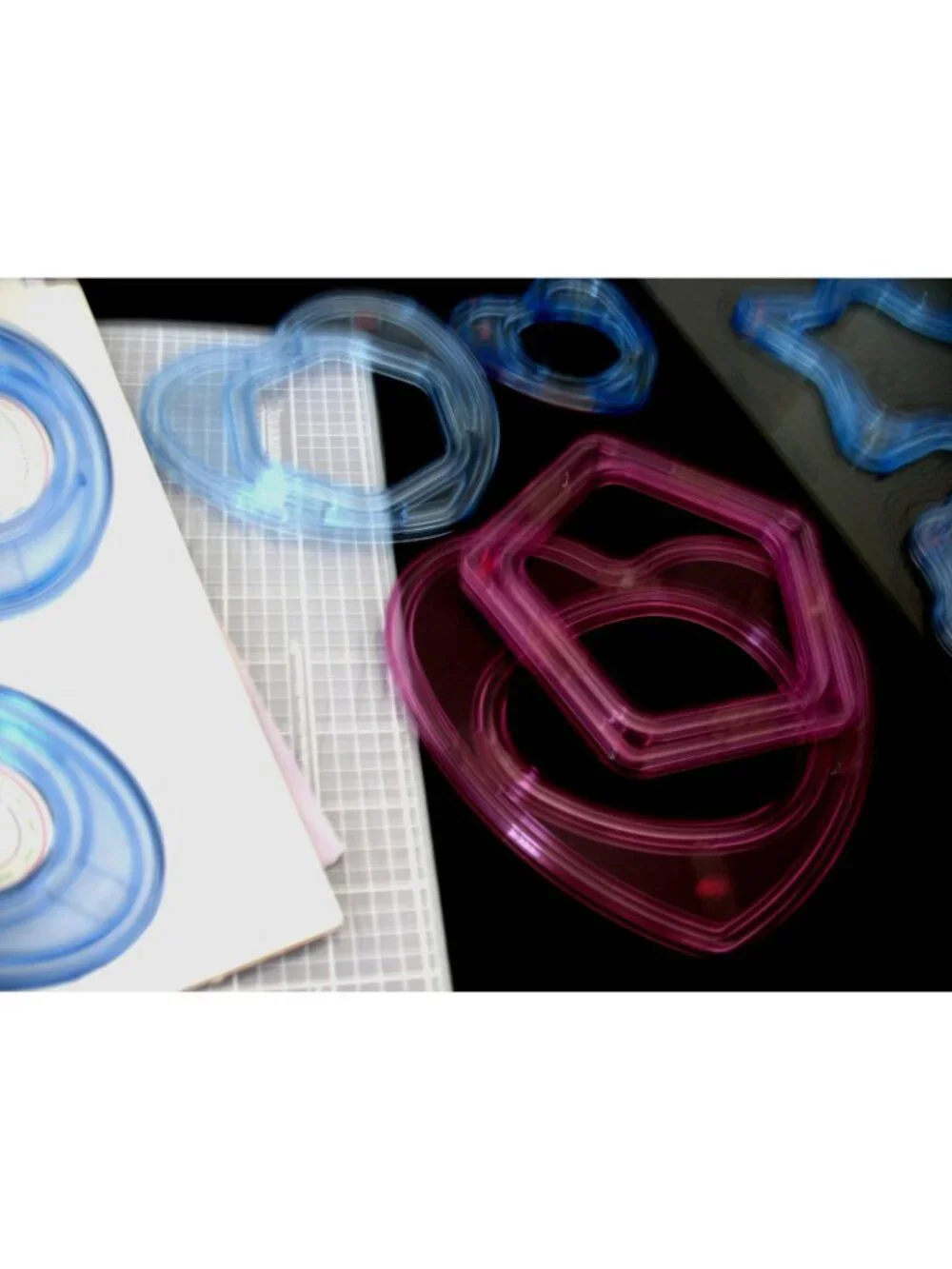 Creative Memories Custom Cutting, mat blades, Ovals, Circles,  Celestial pattern